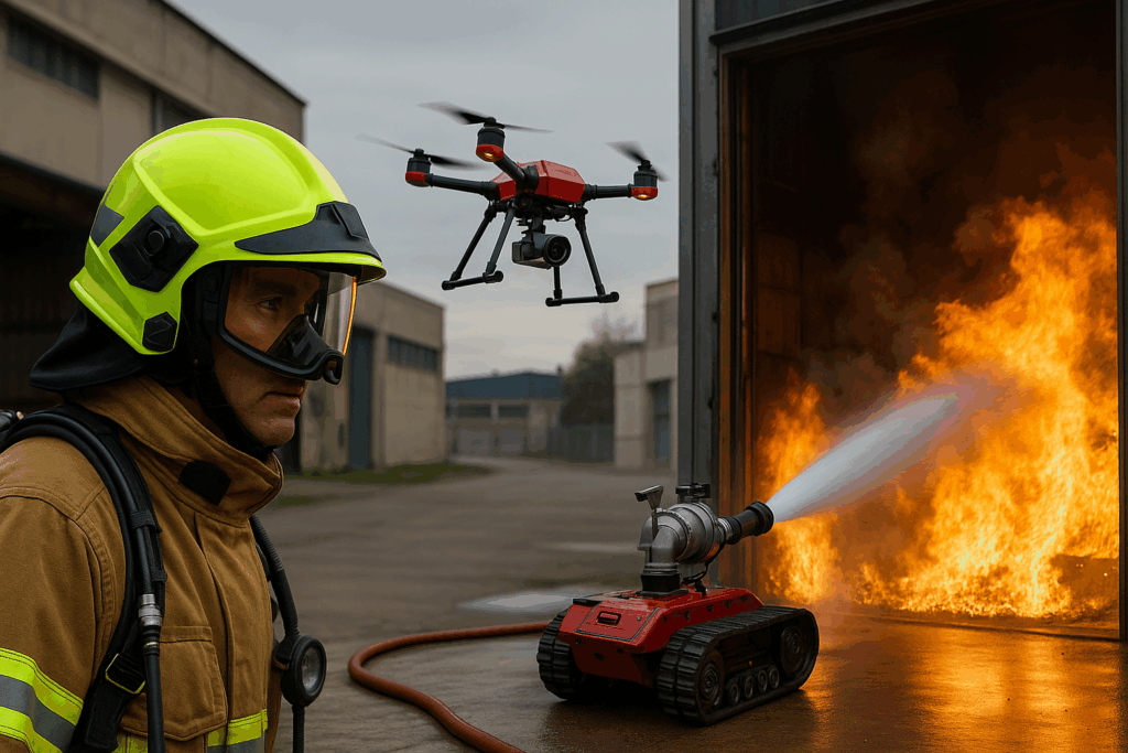 Smart Firefighting Technology in Abu Dhabi: The Future with Helmets, Drones & Robotics